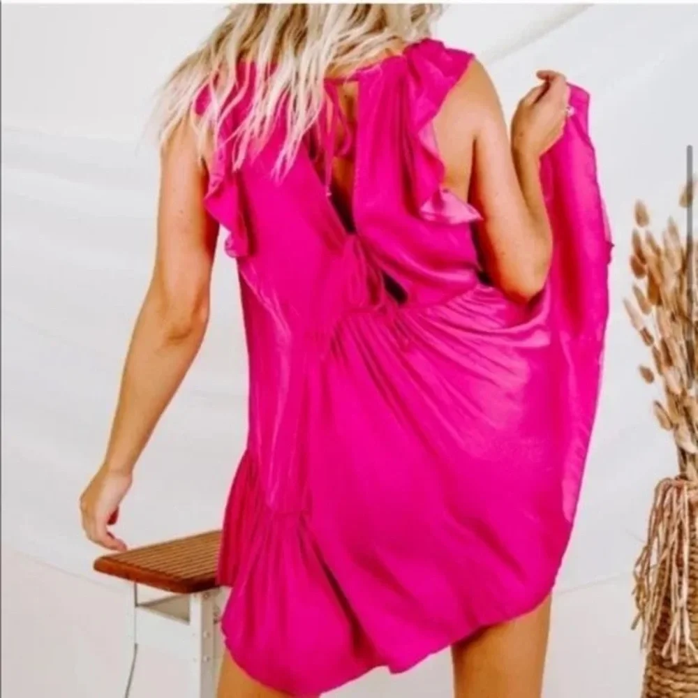 FREE PEOPLE Intimately “Want Your Love” Mini Dress In Deep Orchid Size Small
